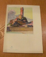 Cosulich Line hajótársaság, Vulcania óceánjáró, tengerjáró menülap 1934 augusztus 16