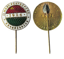 II. Magyar Fényképész Kongresszus 1926 jelvény
