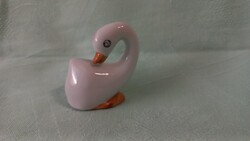 Mini porcelán liba, hibátlan, jelzetlen, kézi festés