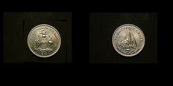 25 CENTES ÉRME - BAHAMÁK ÁLLAMKÖZÖSSÉGE 1979 -UNC - VERDEFÉNYES