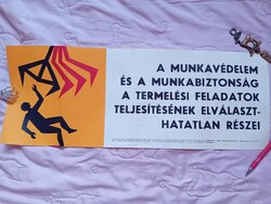 2504/19 Munkavédelmi témájú szocialista papír plakát