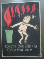 Munkavédelmi plakát - rongyot...