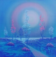 DAVID BEERI - A MENNYEKBEN (80x80cm, ov.)
