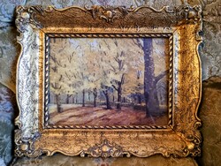 Mednyánszky szignós olaj festmény