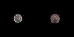25 CENT - 1967 - UNC - "Julianna Holland királynő centese"