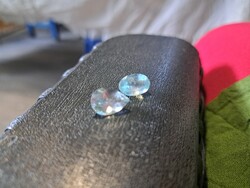 Aquamarine gemstones together