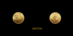 20 FORINT- AZ EREDETI NŐSZIROM KÉPÉVEL - 2020 UNC-Verdefényes
