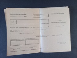 Régi OTP megterhelési értesítők - 16 db üres