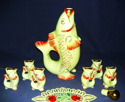 Régi CCCP Art Deco Kijev porcelán italos készlet makulátlan hibátlan állapot a képek szerint