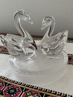 Olasz RCR kristályüveg  hattyúpár