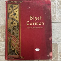 Bizet Carmen antik kottás könyv