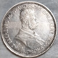FJ ezüst 1korona Millenniumi 1896