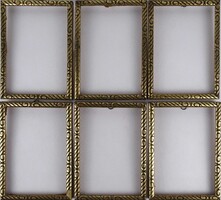 1W185 old gilded photo frame pack of 6 pcs