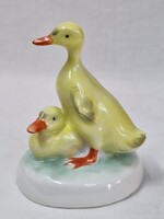 Régi Aquincumi kacsák porcelán figura hibátlan állapotban 8,5 cm. magas
