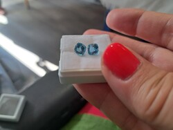 Valódi hőkezelt brazil topáz pár!!! 2,10 ct