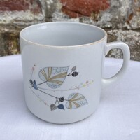 Zsolnay levélmintás porcelán bögre - csésze - pohár - csupor