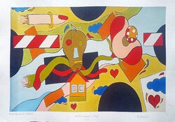 Ef Zámbó István - Mindhalálig nőnap 41 x 59 cm EBP, merített papír