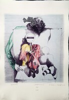Ef Zámbó István - Bemutató 58 x 41 cm EBP, merített papír