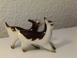Zsolnay Art -Deco Kecske gida pár