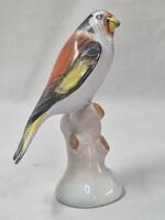 Régi Aquincumi porcelán madár gyönyörű kézi festéssel hibátlan állapotban 10,5 cm. magas