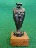 Hortobágy Bronz kisplasztika Rubletzky Géza szignós
