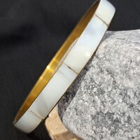 Gyöngyház  karkötő  0,5  cm-es
