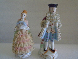 Rokokó stílusú porcelánfigura pár