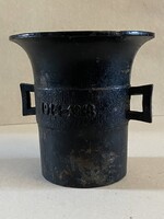 PRO PATRIA 1914-1918 JELZETT VAS MOZSÁR, KONYHAI DEKORÁCIÓ, VILÁGHÁBORÚS MILITÁRIA EMLÉK