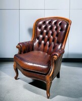 Chesterfield bőr fotel B216
