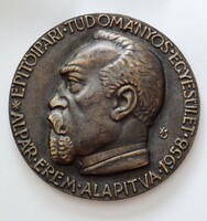Konyorcsik János (1926-2010)  "Alpár Érem - Építőipari Tudományos Egyesület bronz emlék plakett
