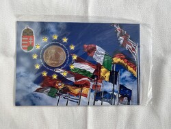2004 Magyarország az Európai Unió tagja 50 Forint elsőnapi veret bliszter