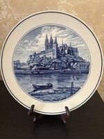 Retró Meissen porcelán tányér Albrechtsburg kastély Német Meissen gyár