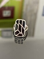 Art-deco Stílusú ezüst gyűrű
