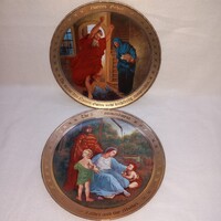 "A Tízparancsolat ".2. és 5. parancsolat, Limitált, aranyozott, porcelán falitányér, vallási kegytár