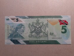 Trinidad és Tobago - 5 Dollár 2020 UNC polymer