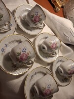 6db-os porcelán, Hollóházi kávés készlet