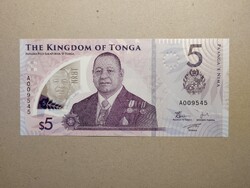 Tonga - 5 Pa'anga 2023-24 UNC polymer