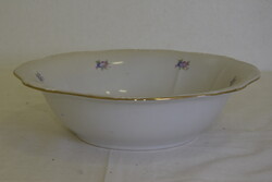 Zsolnay porcelán virág mintás tál A279