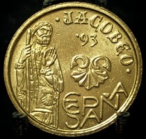 Spanyolország 5 Peseta, 1993 Szent Jakab Év A07B3
