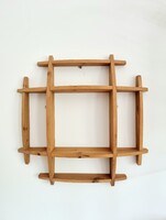 Vintage fakkos fali polc, LV 1096