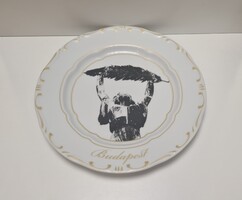 Zsolnay Budapest Szabadságszobor  Falitál #2543