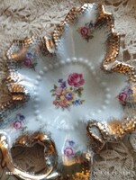 P M Germany 5 aranyozott levél alakú tányér