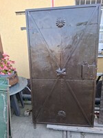 Antik vasajtó,pinceajtó kovácsoltvas