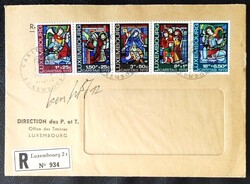 LUXf853-7f / Luxemburg 1972 Betlehem bélyegsor FDC-n futott