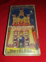 Régi kézi METALBOX mini tivoli " FLIPPER " ügyességi játék működik minden golyó megvan képek szerint