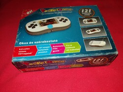 Retro kézi videojáték 121 beépített játékkal akár TV-re köthető opcióval a képek szerint