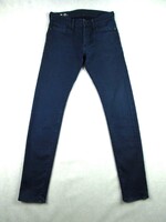 EREDETI G-STAR RAW SUPER SLIM (W29 / L34) FÉRFI SÖTÉTKÉK SZTRECCSES FARMER