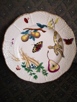 Fischer Mór kori gyümölcs mintás ANTIK Herendi tányér