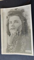 1942 KARÁDY KATALIN SZÍNÉSZ MOZI SZTÁR DÍVA AUTOGRÁF SAJÁTKEZÜLEG ALÁÍRT DEDIKÁLT FOTÓLAP FÓLIÁZOTT