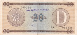 20    Peso  Kuba   Ragasztott
